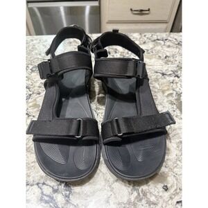 Ozark Trail Mens Black SIZE 11 Outdoor Trek Ankle‎ Strap Sandals Beach Comfort